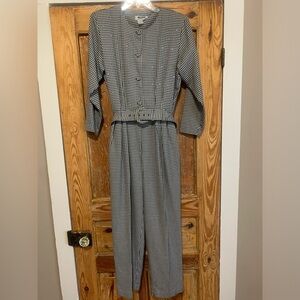 Vintage Clues Collections belted jumpsuit!